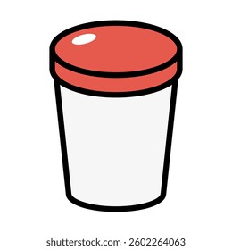 Simple protein shaker icon. Vector.