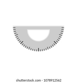 Simple Protractor Ruler Illustration