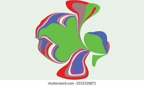 ilustração psicodélica simples com cor azul dominante para papel de parede, pintura criativa abstrato colorido no fundo, fundo de cor abstrata