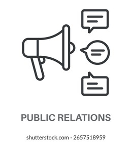 Einfaches Public Relations Design Symbol, einfaches Design Inspiration für jede Logos Schnittstelle und Zweck