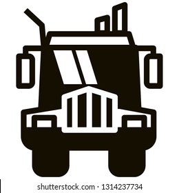 Simple of Public Transportation Related Vector mono Icons.  256x256 Pixel Perfect. - Vector. Truck Vector