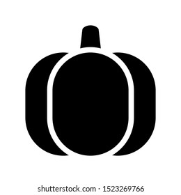 Simple pumpkin icon vector illustration