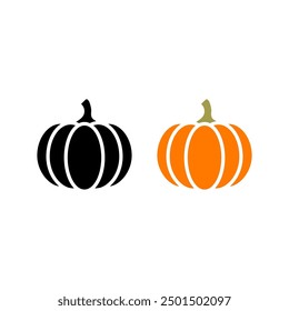 Simple pumpkin icon vector, pumpkin sign