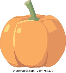 Simple Pumpkin Illustration Vector, illustration, vector drawing, cartoon style