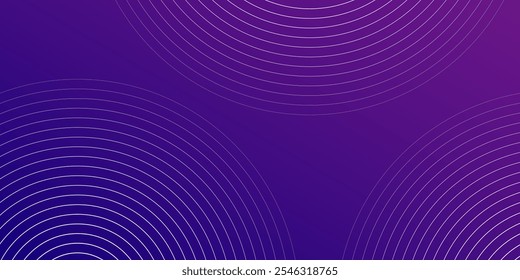 Simple purple abstract background with circle line motif