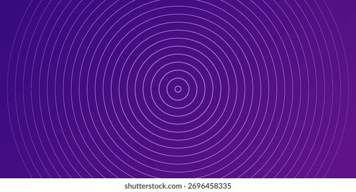 Fondo abstracto púrpura simple con motivo de línea de círculo elegante