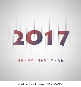  Simple Purple And Blue New Year Card, Cover or Background Design Template - 2017