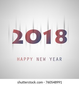  Simple Purple And Blue New Year Card, Cover or Background Design Template - 2018