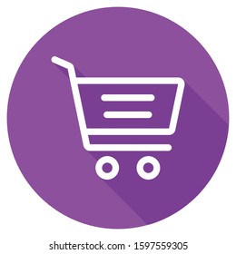 
Simple purple circle e-commerce icon - Vector
