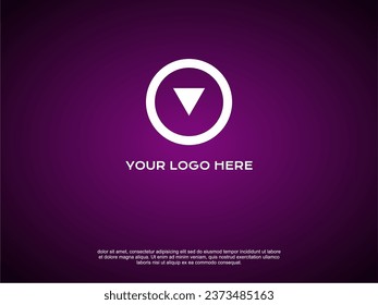 Simple purple color background wallpaper, centre centre elliptical fountain fill. From inside to outside, old dark colour to blackout, elegant modern, opening presentation of company logo to public