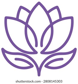 A simple purple line