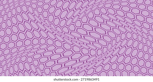 Patrón de onda de polígono de contorno púrpura simple para fondo de póster de Anuncio.