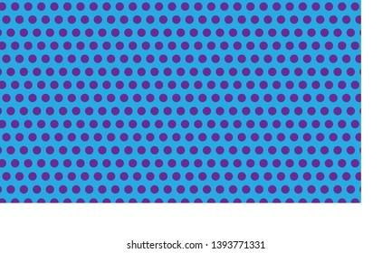 simple purple polka  dot vector pattern on a blue background