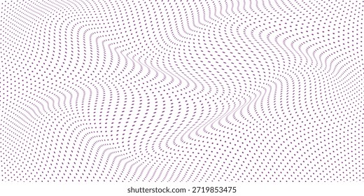 Patrón de onda de lunares púrpura simple para fondo de póster de Anuncio.