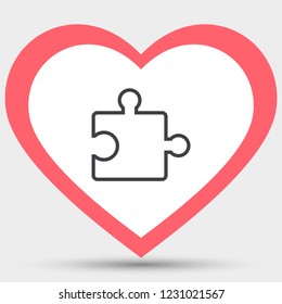 Simple puzzle icon