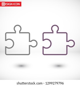 Simple puzzle icon