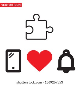 Simple puzzle icon