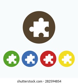 Simple puzzle icon.