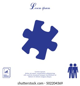 Simple puzzle icon