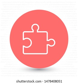 Simple puzzle icon . Lorem Ipsum Illustration design