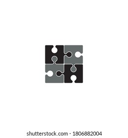a simple Puzzle logo / icon design