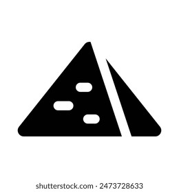 Simple Pyramid icon. The icon can be used for websites, print templates, presentation templates, illustrations, etc