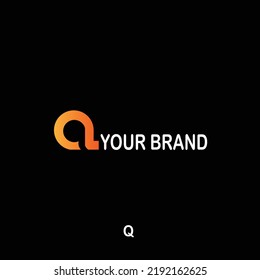 Simple Q logo design suitable for brand or company logos, letter Q logo