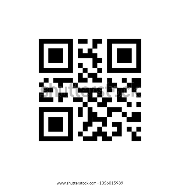 Simple Qr Code Icon Stock Vector Royalty Free 1356015989