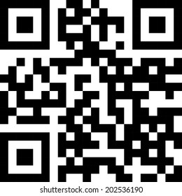 Simple QR code label. 