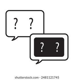 Simple of Question Related Vector design eps 10