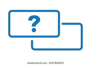 Simple of Question Related Vector Line Icons.