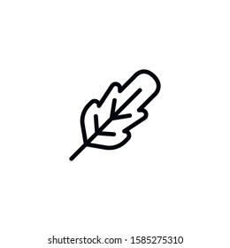 Simple quill line icon. Stroke pictogram. Vector illustration isolated on a white background. Premium quality symbol. Vector sign for mobile app and web sites.