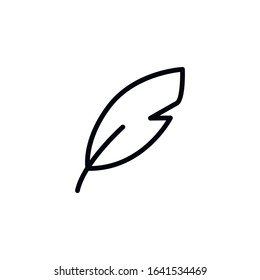 Simple quill line icon. Stroke pictogram. Vector illustration isolated on a white background. Premium quality symbol. Vector sign for mobile app and web sites.
