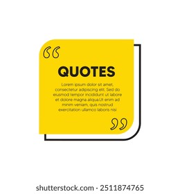 Simple Quote bubbles Vector design with white background