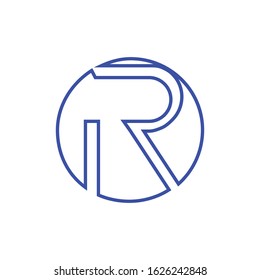Simple R letter logo design