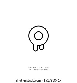 simple R logo letter creative concept in linear style isolated on white background and suitable for technology, company, and industry