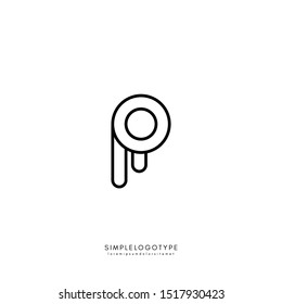 simple R logo letter creative concept in linear style isolated on white background and suitable for technology, company, and industry
