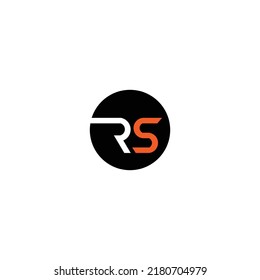 simple R and S logo illustration suitable for brand logos and others