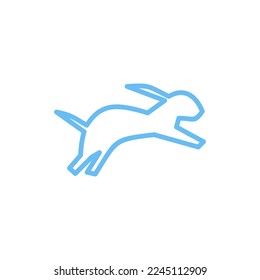 simple rabbit illustration vector. great to use for decorative animal logos.