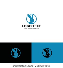 Simple Rabbit logo design template