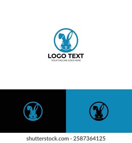 Simple Rabbit logo design template