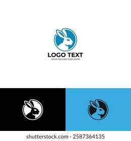 Simple Rabbit logo design template