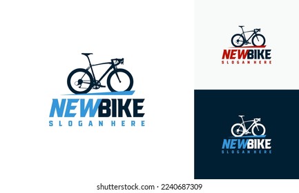 Simple Racing Bicycle logo Designs template, racing bike logo