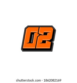 Simple Racing Start Number 02 Vector Template