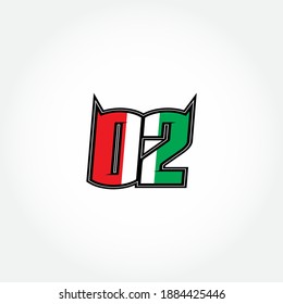 Simple Racing Start Number 02 Vector Template