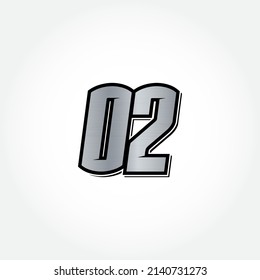 Simple Racing Start Number 02 Vector Template