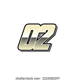 
Simple Racing Start Number 02 Vector Template