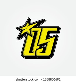 Simple Racing Start Number 05 Vector Template