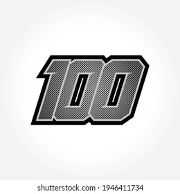 Plantilla de 100 vectores de inicio de carreras simple