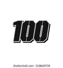 Plantilla de 100 vectores de inicio de carreras simple